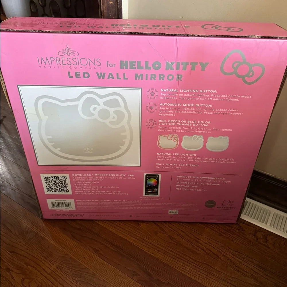 Hello Kitty LED wall mirror